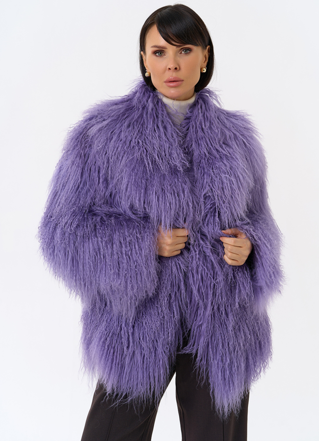 Шуба из ламы модель № 31831 универмаг малина