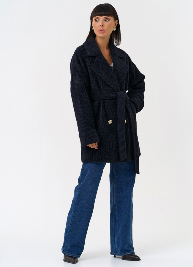 Женское полупальто с английским воротником модель № 31484 универмаг малина