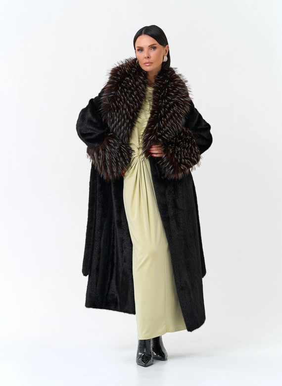 Женская шуба из эко меха фото
