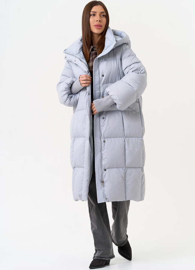 Женский пуховик с капюшоном модель № 31535 в рассрочку
