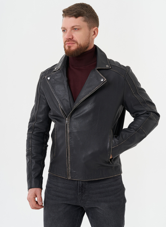 Кожаная куртка "косуха" 