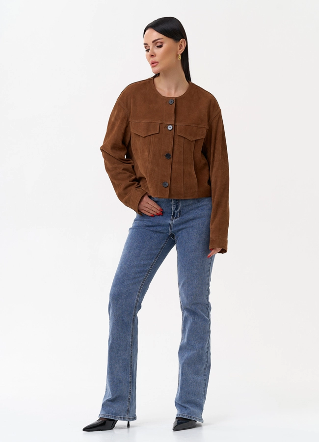 фото Куртка из натуральной замши модель № 29923