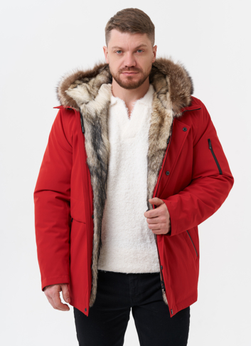 Парка мужская на мехе из волка Парка мужская на мехе из волка