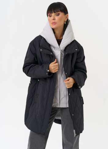 Женская удлиненная куртка со съемным капюшоном Женская удлиненная куртка со съемным капюшоном