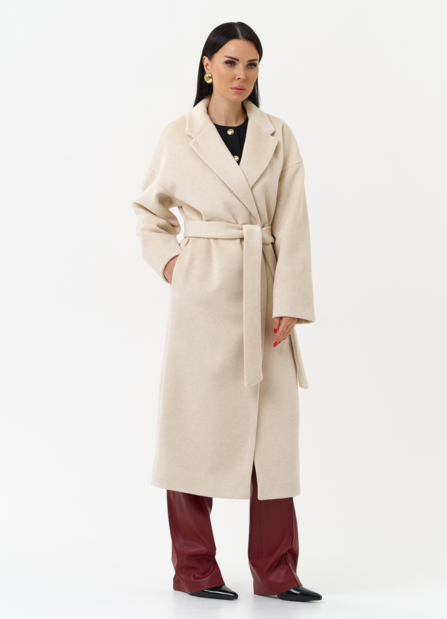 Женское пальто с английским воротником модель № 30197 универмаг малина