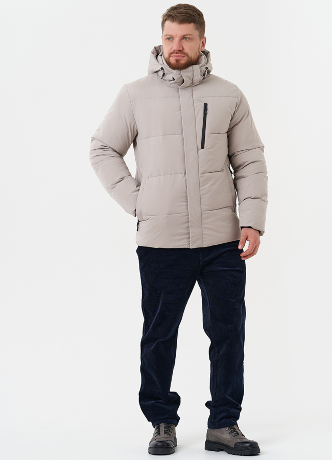 Зимний пуховик с капюшоном модель № 28396 в рассрочку