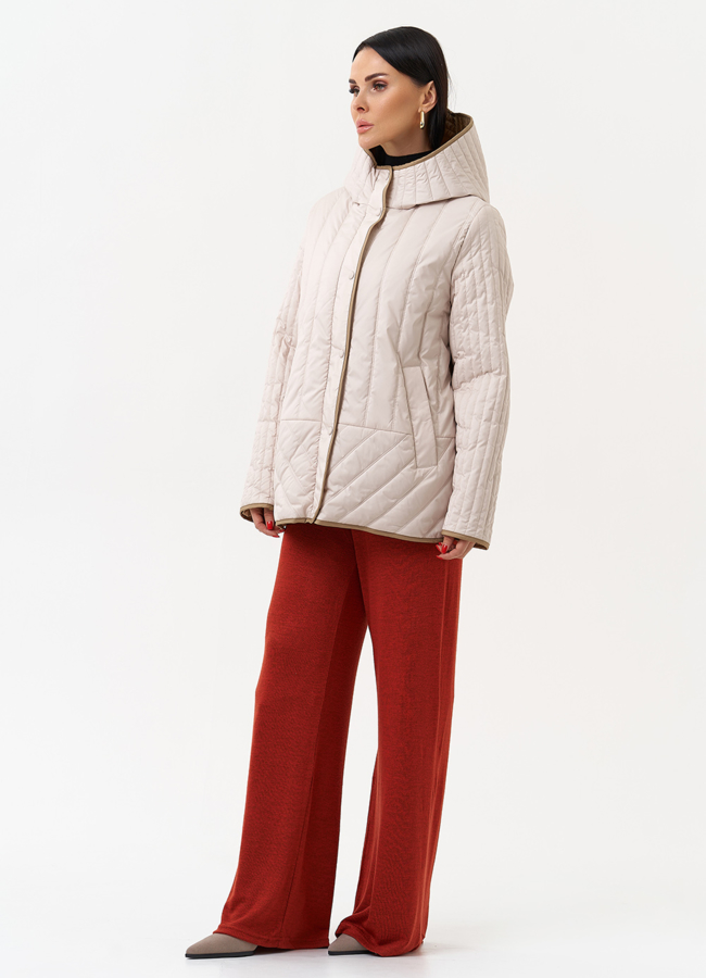 Женская утепленная куртка с капюшоном модель № 30023 в рассрочку